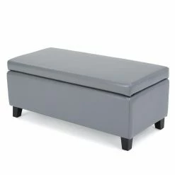 Cheap 💯 Best Selling Home Ottoman Benches Brahma Leather Storage Ottoman 😍 -Indoor Benches Shop scaleBSHD2733