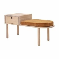 Promo 🧨 Sprinkle & Bloom Bedroom Benches Oak Indoor Storage Bench By Sprinkle & Bloom 🥰 -Indoor Benches Shop scaleCRAT602