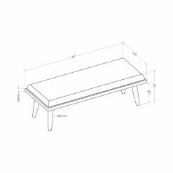 Best Sale 🧨 Entryway Benches Furniture Of America Sigurd Mid-century Modern Bench ✨ -Indoor Benches Shop scaleENLB5740