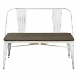 Buy 🛒 Entryway Benches LumiSource Oregon Industrial Farmhouse Entryway Bench 🌟 -Indoor Benches Shop scaleLUS920