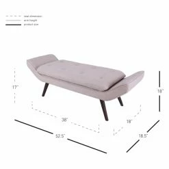 Deals ๐ Bedroom Benches New Pacific Direct Inc Newcastle Fabric Tufted Bench ๐ 16 Deals ๐ Bedroom Benches New Pacific Direct Inc Newcastle Fabric Tufted Bench ๐ -Indoor Benches Shop scaleNEWC024