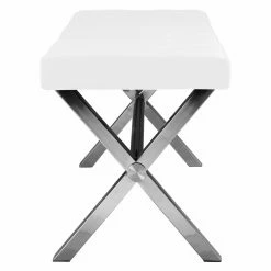 Best Sale ❤️ Entryway Benches Pangea Home Ella-Bench - Faux Leather ❤️ -Indoor Benches Shop scalePANG264