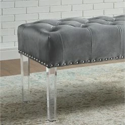 Wholesale 👍 Entryway Benches Roundhill Furniture Valley Button Tufted Indoor Bench 🌟 -Indoor Benches Shop scaleROUN415