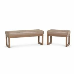Deals 🌟 Brooklyn & Max Ottoman Benches Brooklyn + Max Lewiston Faux Leather Ottoman Bench ✔️ -Indoor Benches Shop scaleSIMP1239
