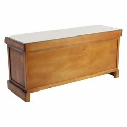 New 😀 Indoor Storage Benches DecMode 3 Drawer Wood And Fabric Storage Bench 😉 -Indoor Benches Shop scaleUMA10220