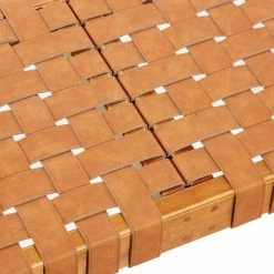 Wholesale 👏 Bedroom Benches DecMode Leather Weave Bench ✨ -Indoor Benches Shop scaleUMA12881