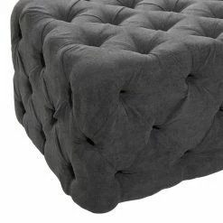 Coupon 🤩 Ottoman Benches DecMode Velvet Tufted Bench ✨ -Indoor Benches Shop scaleUMA12955