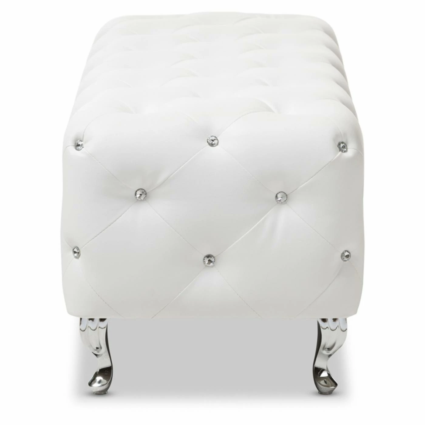 Coupon π Bedroom Benches Baxton Studio Stella Crystal Tufted White Leather Modern Bench π₯° 7 Coupon π Bedroom Benches Baxton Studio Stella Crystal Tufted White Leather Modern Bench π₯° - Image 5