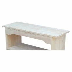 Brand new 🥰 Entryway Benches International Concepts Brookstone Trestle Bench ✔️ -Indoor Benches Shop scaleWWI036